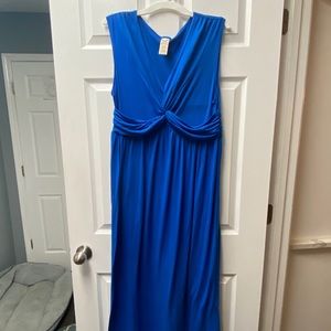 Faded Glory Rouche Chest Maxi Dress